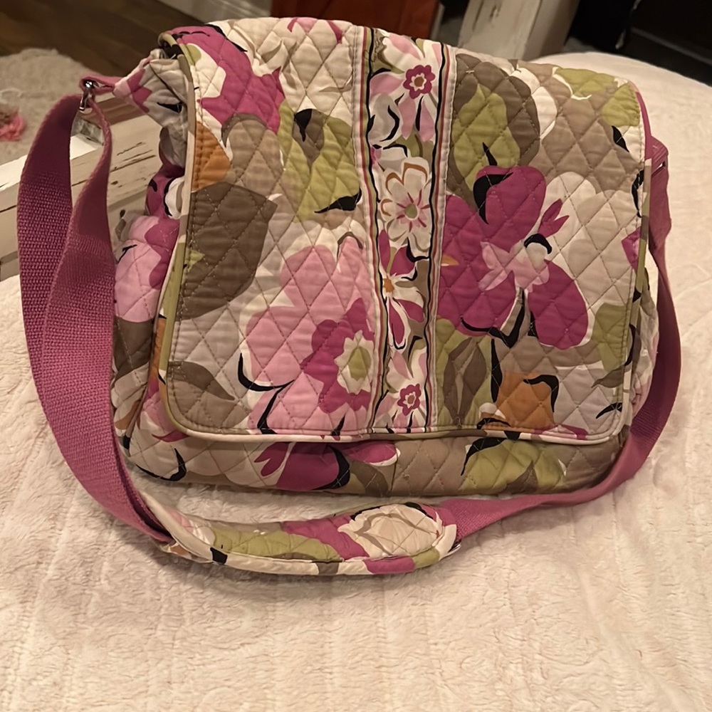 Vera Bradley portobello road messenger diaper bag